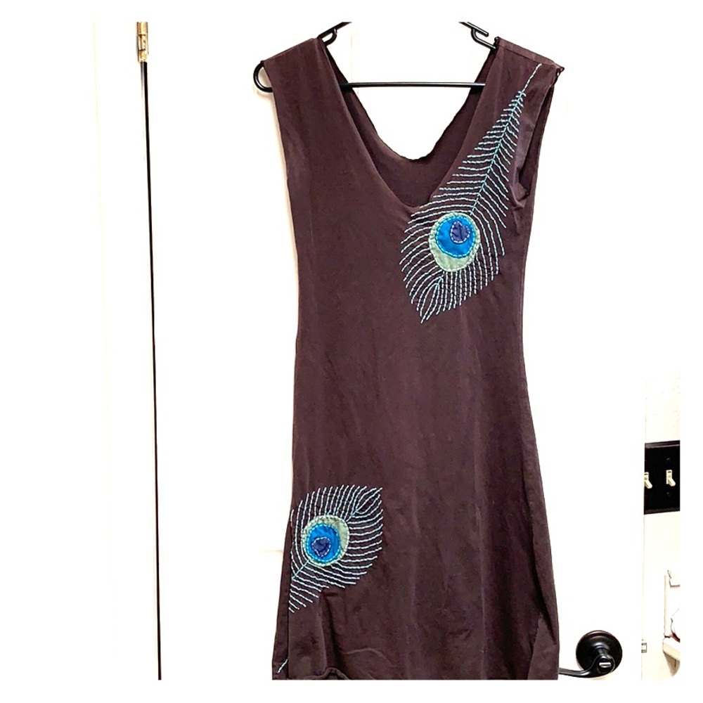 Organic cotton peacock dress